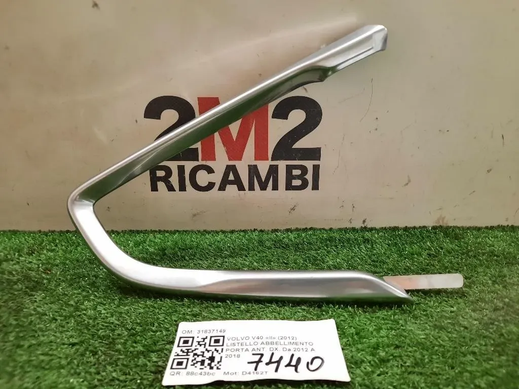Listello Abbellimento Porta ANT DX 31837149 Volvo V40 II 2012