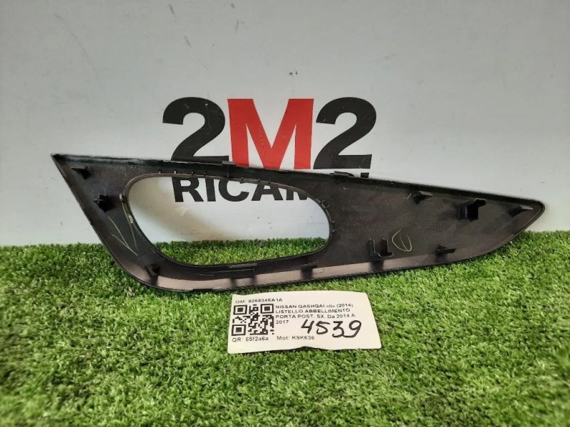 Listello Abbellimento Porta POST SX 826834EA1A Nissan Qashqai II 2014