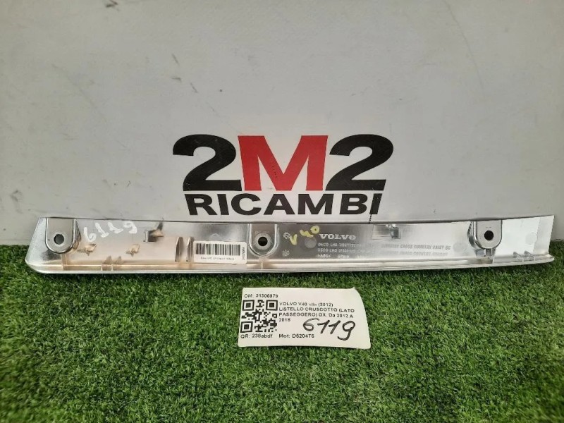 Listello Cruscotto LATO Passeggero DX LISTELLO CRUSCOTTO V40 31306979 Volvo V40 II 2012