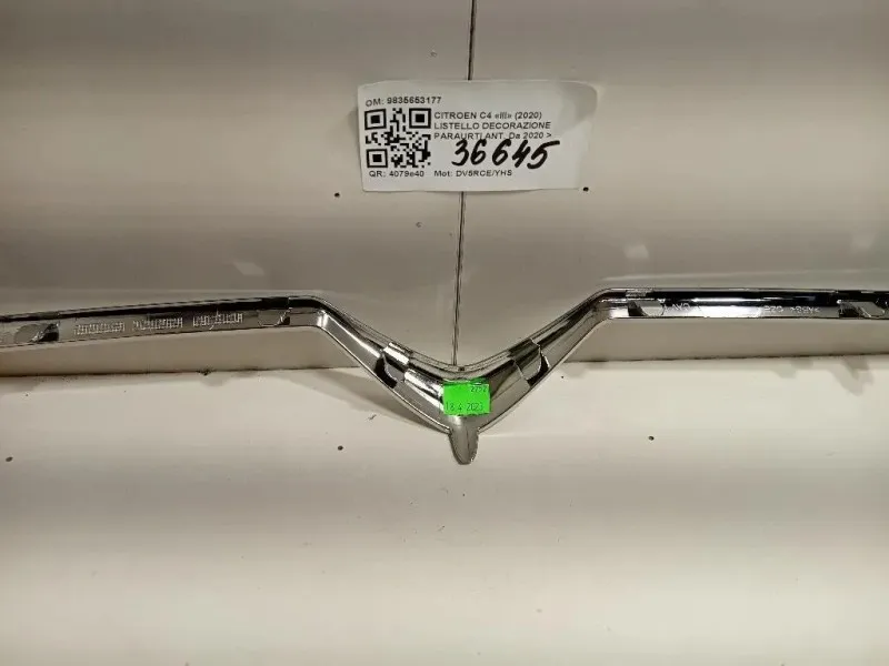Listello Decorazione Paraurti ANT 9835653177 Citroen C4 III 2020