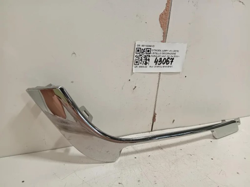 Listello Decorazione Paraurti ANT DX 98118266VD Citroen Jumpy IV 2016