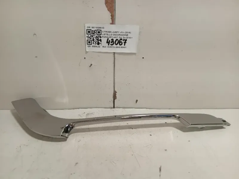 Listello Decorazione Paraurti ANT DX 98118266VD Citroen Jumpy IV 2016