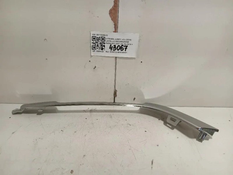 Listello Decorazione Paraurti ANT DX 98118266VD Citroen Jumpy IV 2016