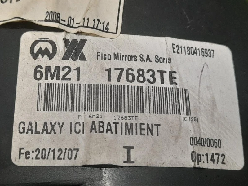 Retrovisore Esterno ANT SX 6M2117683TE Ford C-max II 2007