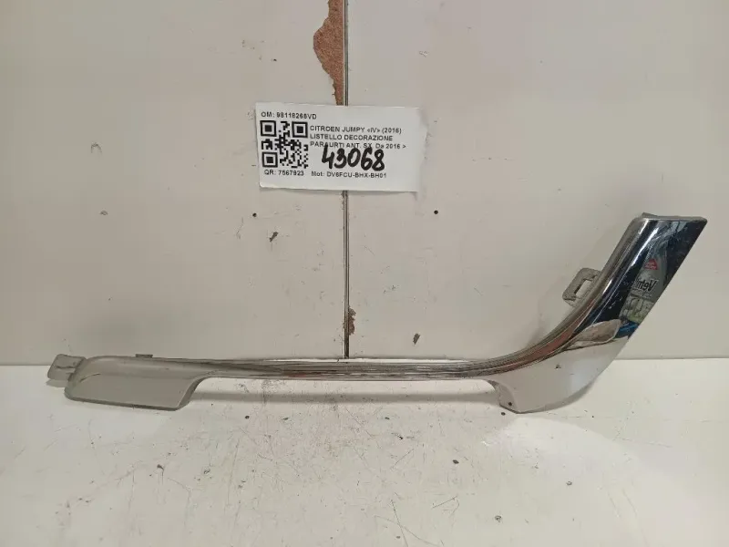 Listello Decorazione Paraurti ANT SX 98118266VD Citroen Jumpy IV 2016