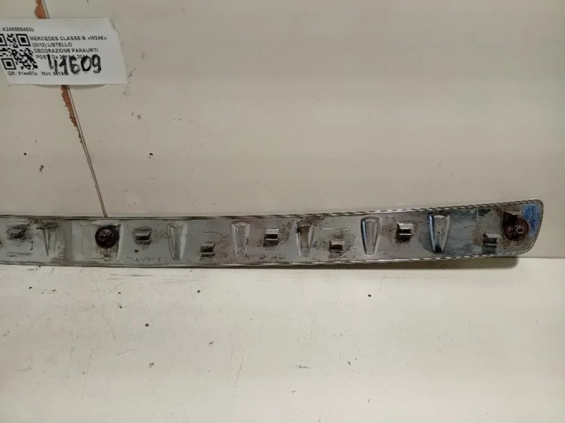 Listello Decorazione Paraurti POST A2468854500 Mercedes Classe B W246 2012