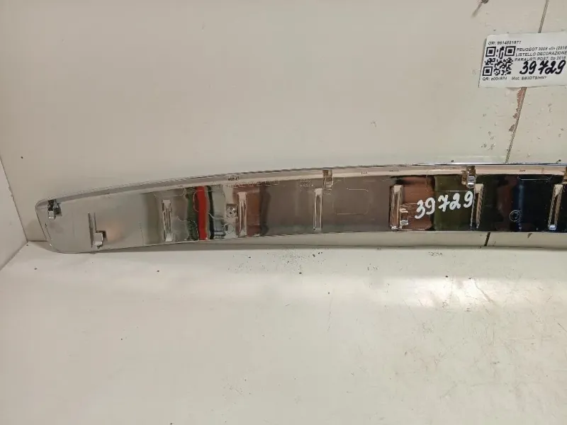 Listello Decorazione Paraurti POST 9814601877 Peugeot 3008 II 2016