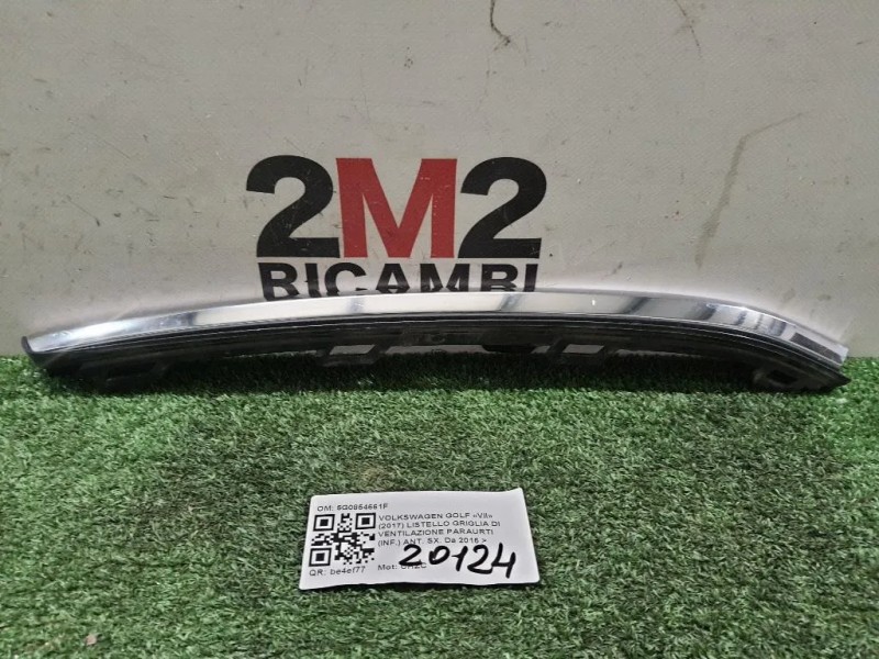 Listello Griglia DI Ventilazione Paraurti INF ANT SX 5G0854661P Volkswagen GOLF VII 2017