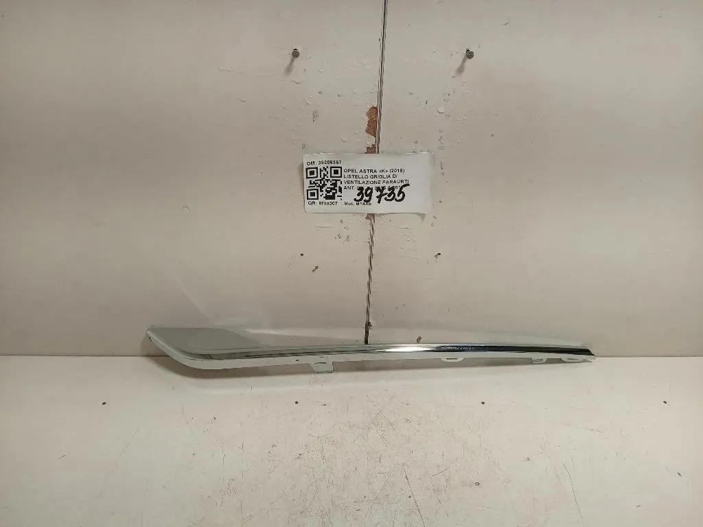 Listello Griglia DI Ventilazione Paraurti ANT DX 39206367 Opel Astra K 2016