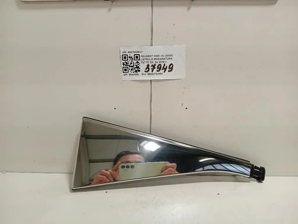 Listello Modanatura Tetto DX 98270086VV Peugeot 3008 II 2016