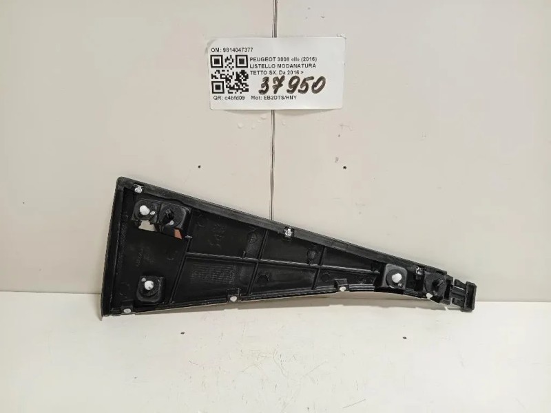 Listello Modanatura Tetto SX 9814047377 Peugeot 3008 II 2016