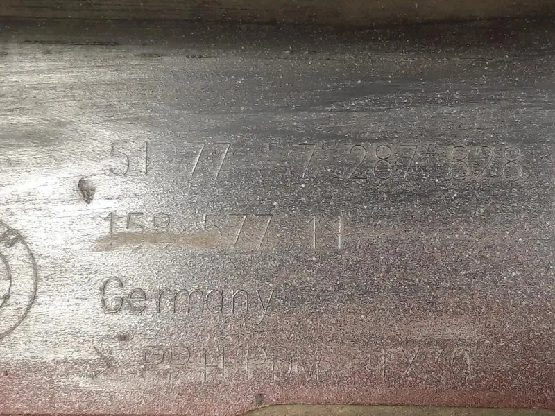 Listello Spoiler Sottoporta DX 51 77 7287 828 Bmw Serie 1 F20 Berlina 2012