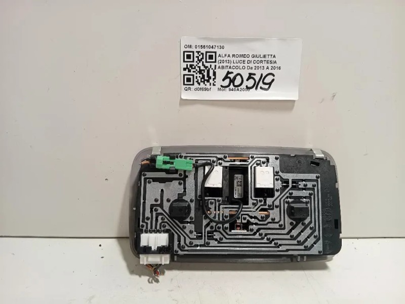LUCE DI Cortesia Abitacolo 01561047130 Alfa Romeo Giulietta 2013