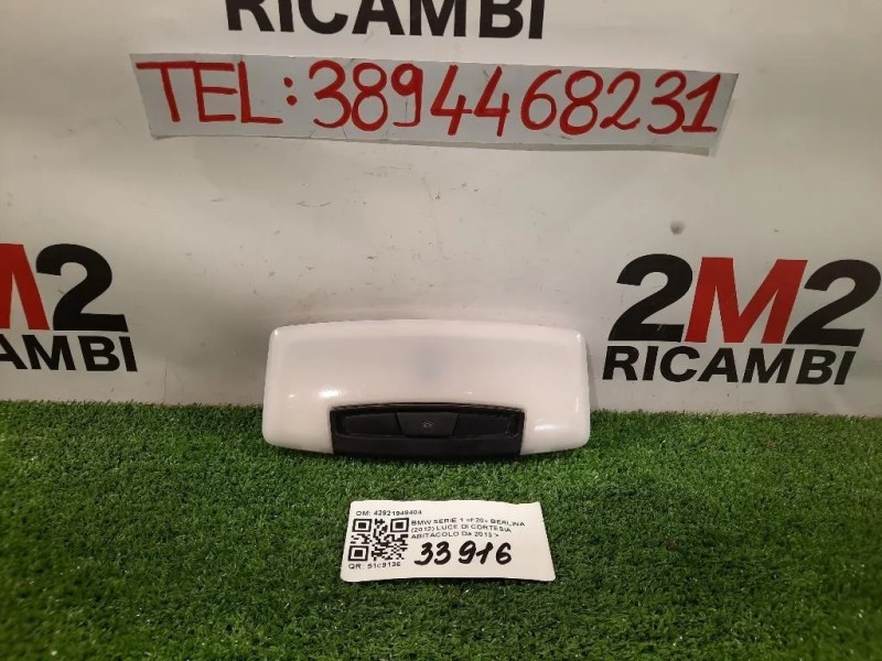 LUCE DI Cortesia Abitacolo 42921949404 Bmw Serie 1 F20 Berlina 2012