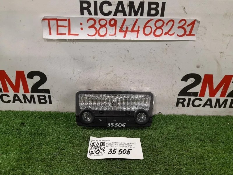 LUCE DI Cortesia Abitacolo 6331 9163699 Bmw Serie 5 F10 Berlina 2010