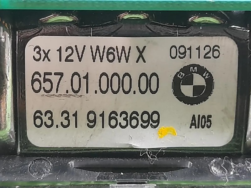 LUCE DI Cortesia Abitacolo 6331 9163699 Bmw Serie 5 F10 Berlina 2010