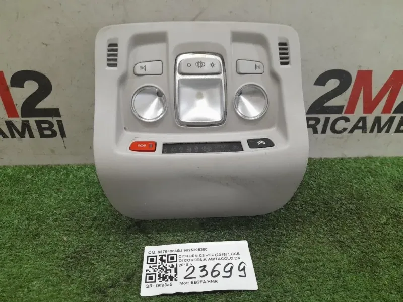 LUCE DI Cortesia Abitacolo 96754056BJ 9825205380 Citroen C3 III 2016