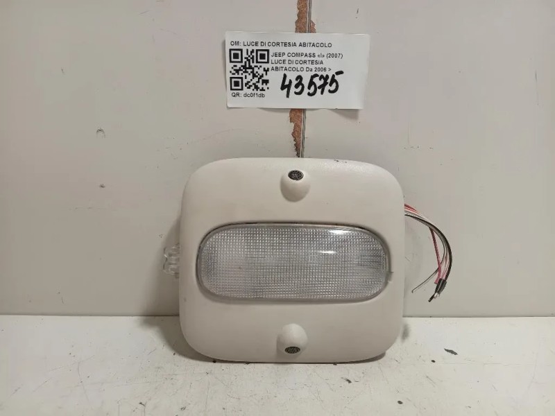 LUCE DI Cortesia Abitacolo LUCE DI CORTESIA ABITACOLO Jeep Compass I 2007