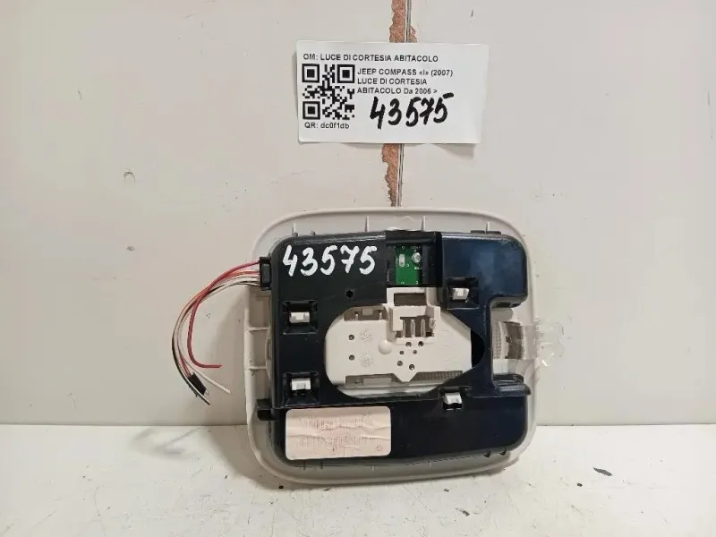 LUCE DI Cortesia Abitacolo LUCE DI CORTESIA ABITACOLO Jeep Compass I 2007