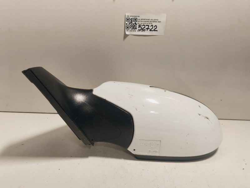 Retrovisore Esterno ANT SX 876103W102 9 PIN Kia Sportage III 2010