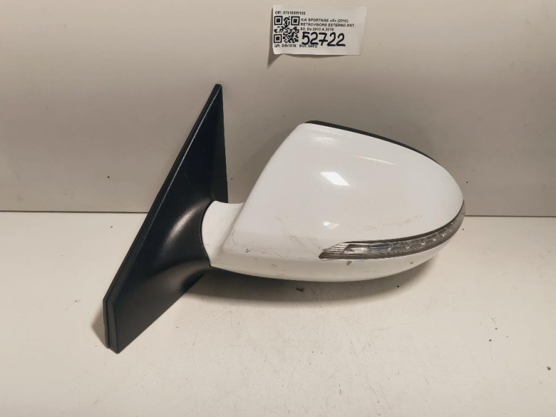 Retrovisore Esterno ANT SX 876103W102 9 PIN Kia Sportage III 2010