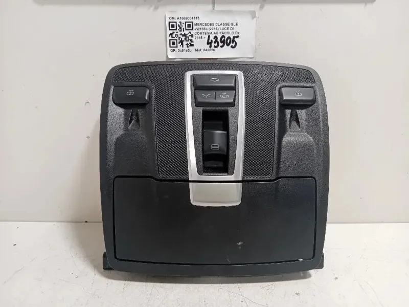 LUCE DI Cortesia Abitacolo A1669004115 Mercedes Classe GLE W166 2015