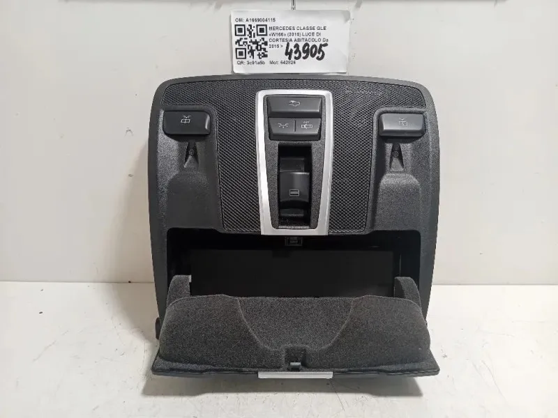 LUCE DI Cortesia Abitacolo A1669004115 Mercedes Classe GLE W166 2015