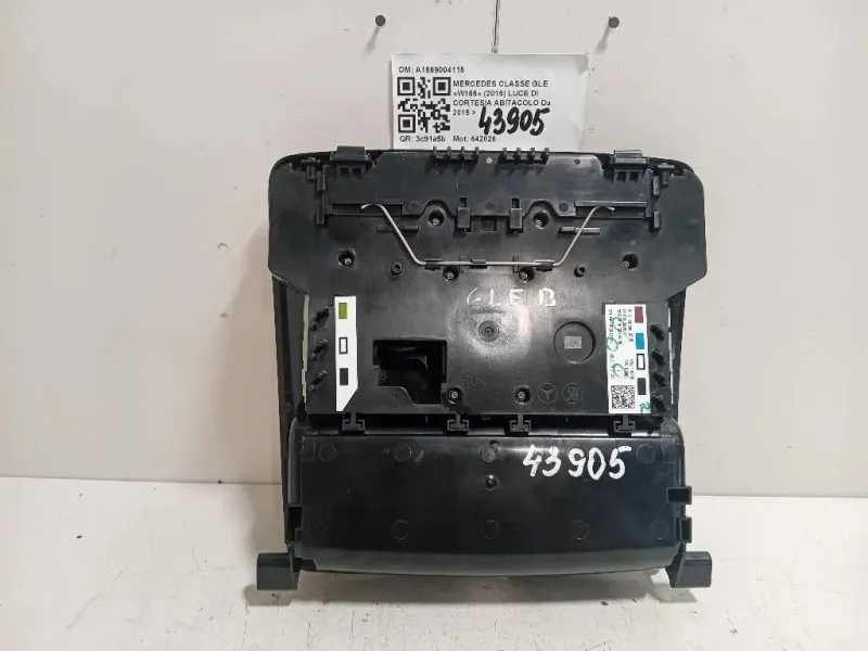 LUCE DI Cortesia Abitacolo A1669004115 Mercedes Classe GLE W166 2015