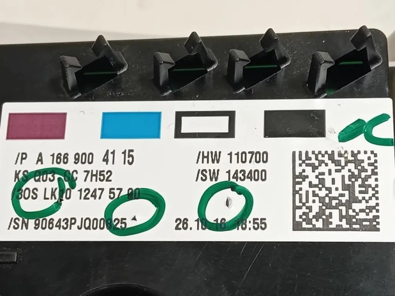 LUCE DI Cortesia Abitacolo A 166 900 41 15 Mercedes Classe GLE W166 2015