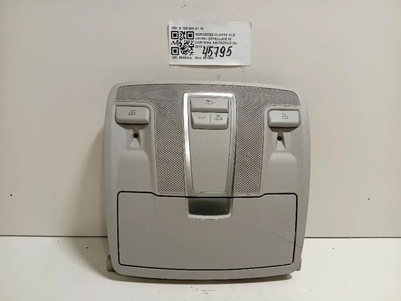 LUCE DI Cortesia Abitacolo A 166 900 41 15 Mercedes Classe GLE W166 2015