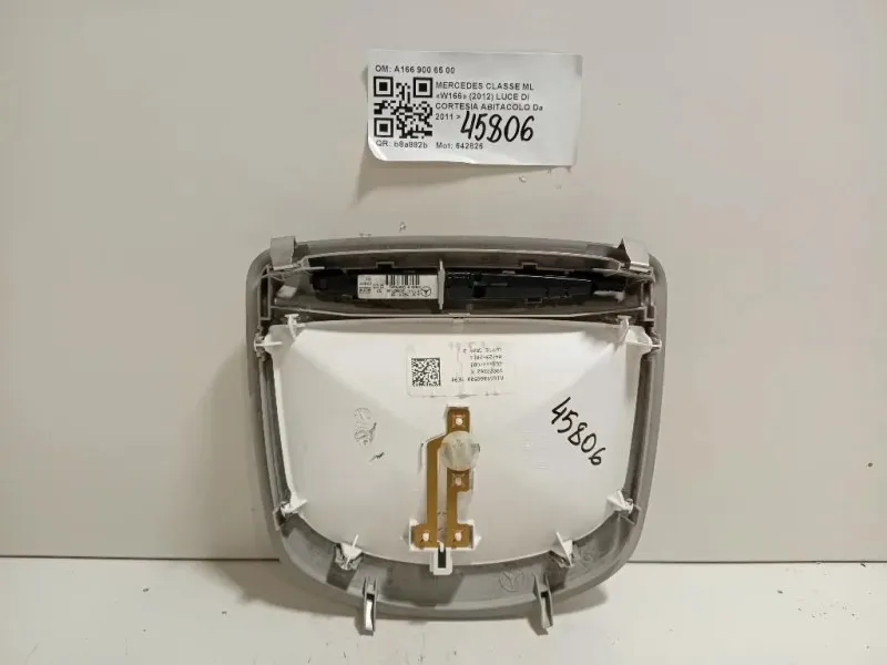 LUCE DI Cortesia Abitacolo A166 900 65 00 Mercedes Classe ML W166 2012
