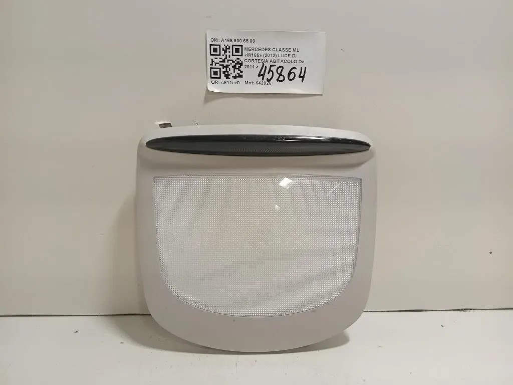 LUCE DI Cortesia Abitacolo A166 900 65 00 Mercedes Classe ML W166 2012