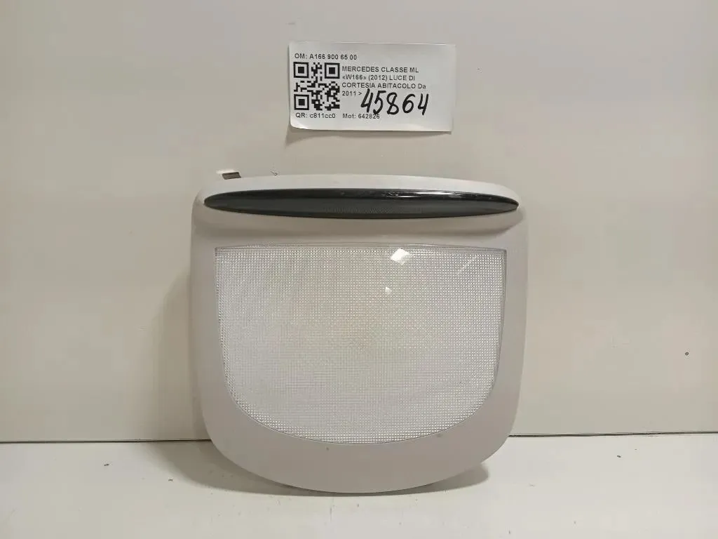 LUCE DI Cortesia Abitacolo A166 900 65 00 Mercedes Classe ML W166 2012