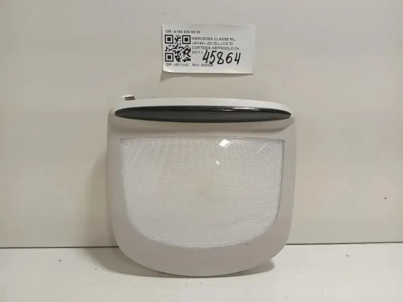 LUCE DI Cortesia Abitacolo A166 900 65 00 Mercedes Classe ML W166 2012