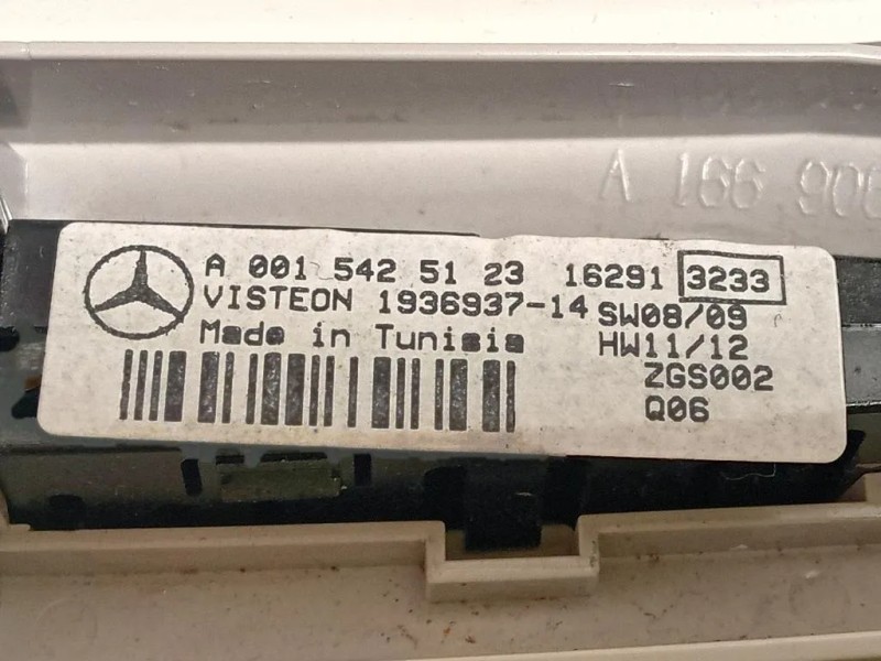 LUCE DI Cortesia Abitacolo A166 900 65 00 Mercedes Classe ML W166 2012