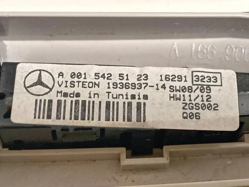 LUCE DI Cortesia Abitacolo A166 900 65 00 Mercedes Classe ML W166 2012