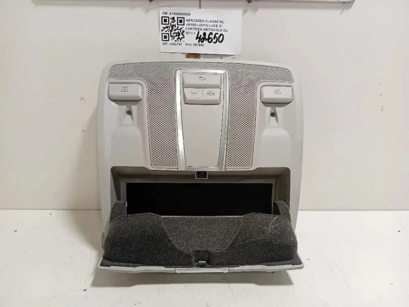 LUCE DI Cortesia Abitacolo A1669008806 Mercedes Classe ML W166 2012