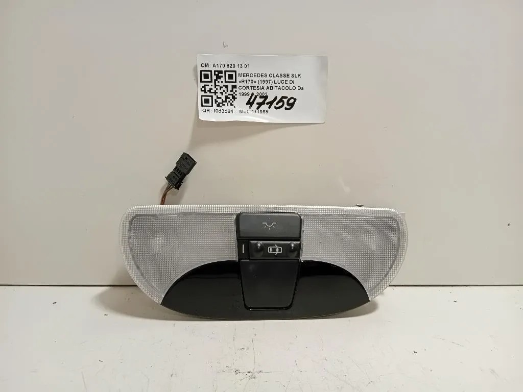 LUCE DI Cortesia Abitacolo A170 820 13 01 Mercedes Classe SLK R170 1997