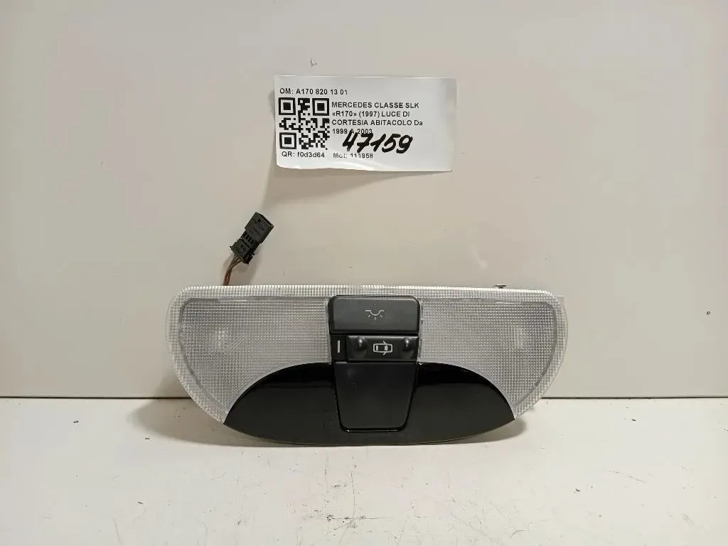 LUCE DI Cortesia Abitacolo A170 820 13 01 Mercedes Classe SLK R170 1997