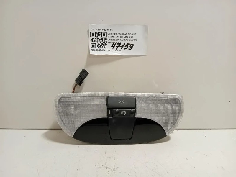 LUCE DI Cortesia Abitacolo A170 820 13 01 Mercedes Classe SLK R170 1997