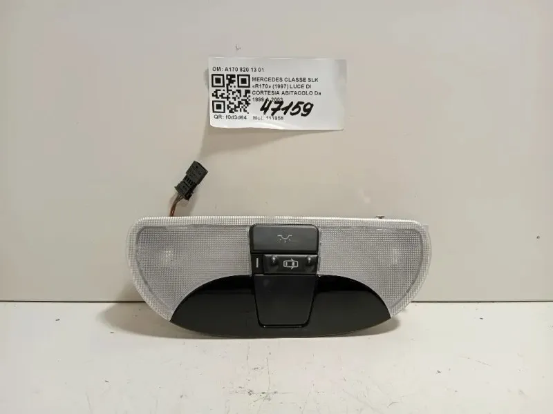 LUCE DI Cortesia Abitacolo A170 820 13 01 Mercedes Classe SLK R170 1997