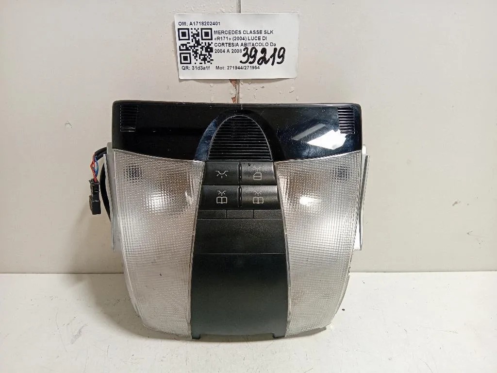 LUCE DI Cortesia Abitacolo A1718202401 Mercedes Classe SLK R171 2004