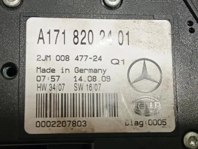 LUCE DI Cortesia Abitacolo A1718202401 Mercedes Classe SLK R171 2004