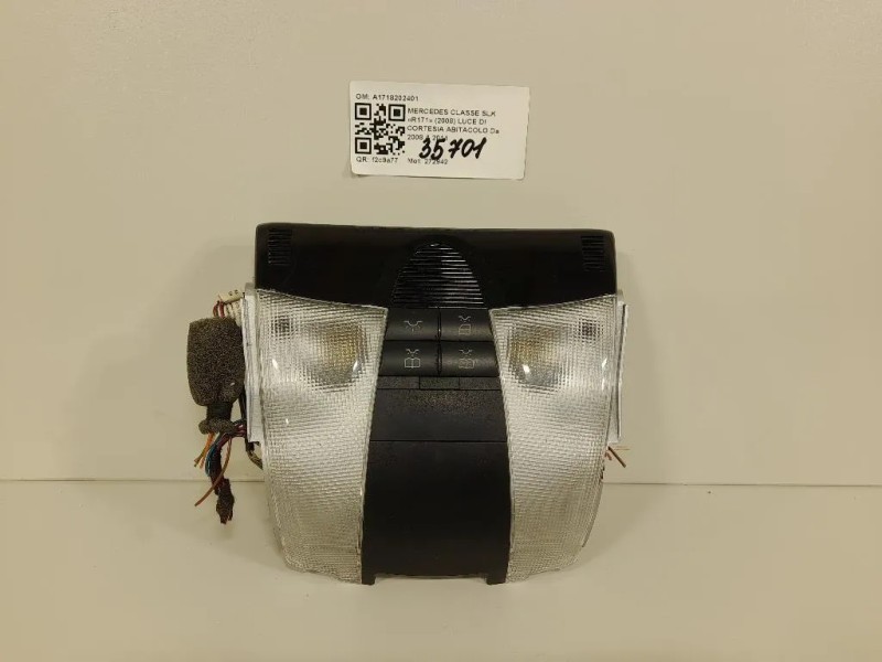 LUCE DI Cortesia Abitacolo A1718202401 Mercedes Classe SLK R171 2008