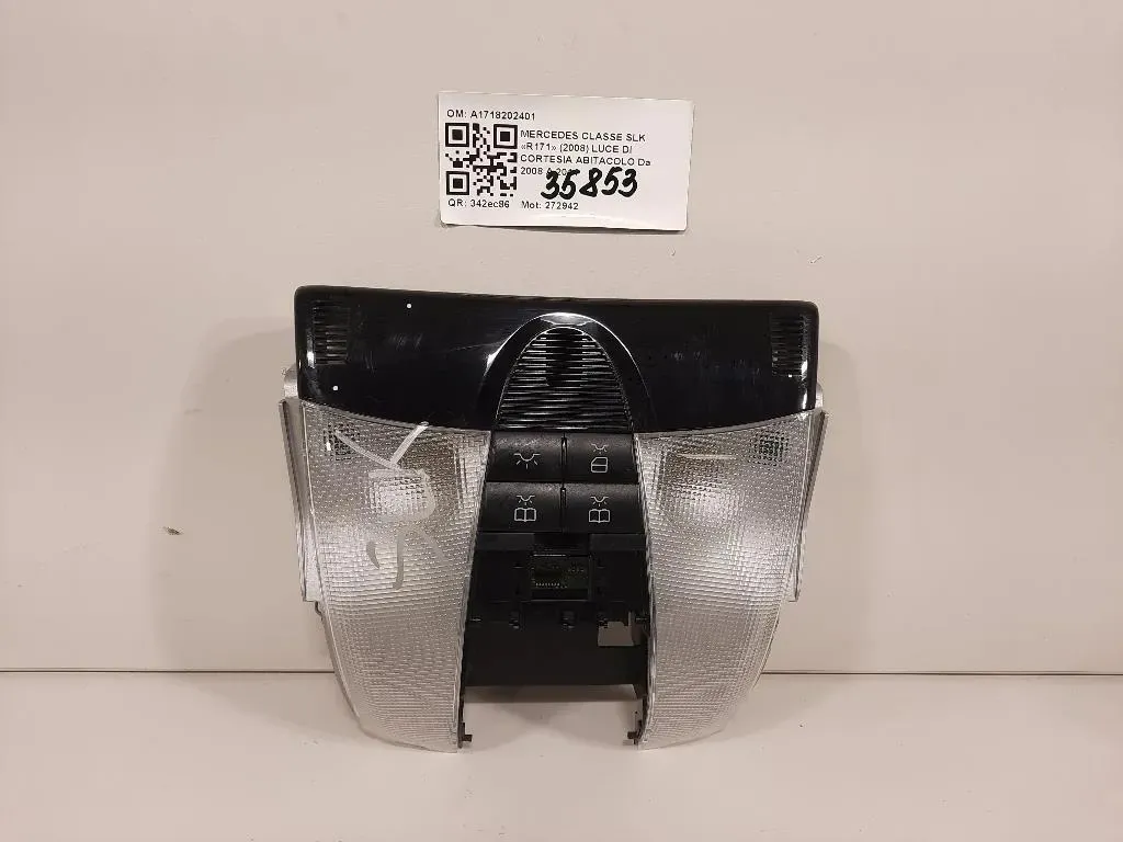 LUCE DI Cortesia Abitacolo A1718202401 Mercedes Classe SLK R171 2008