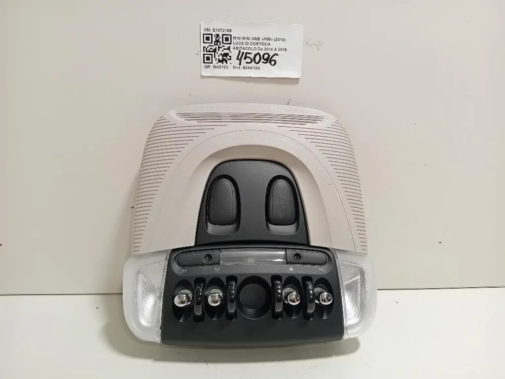 LUCE DI Cortesia Abitacolo E1072166 Mini MINI ONE F55 2014