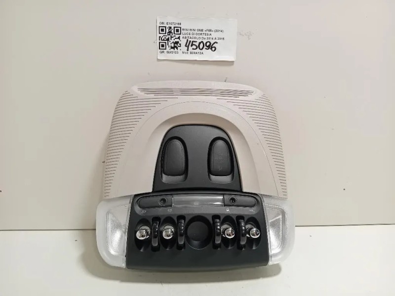 LUCE DI Cortesia Abitacolo E1072166 Mini MINI ONE F55 2014