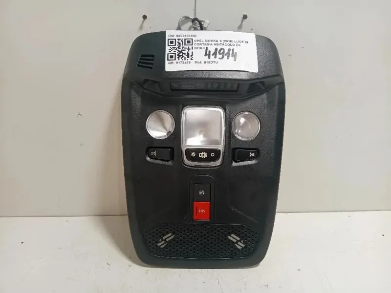 LUCE DI Cortesia Abitacolo 9827658880 Opel Mokka X 2016