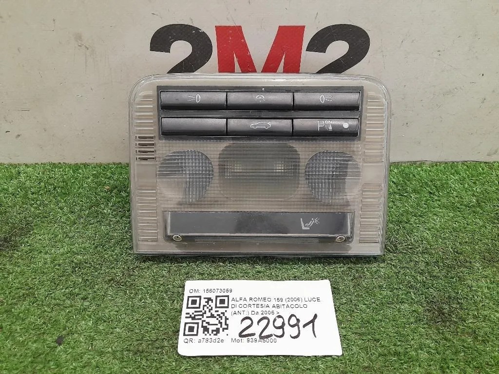 LUCE DI Cortesia Abitacolo ANT 156073059 Alfa Romeo 159 2006