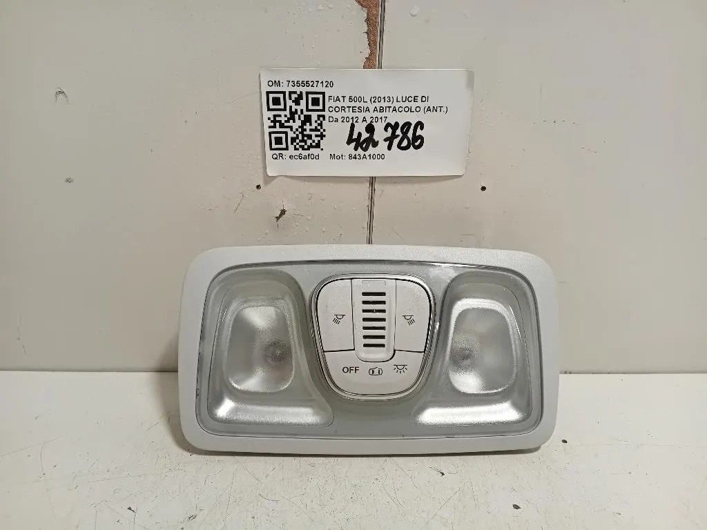 LUCE DI Cortesia Abitacolo ANT 7355527120 Fiat 500L 2013